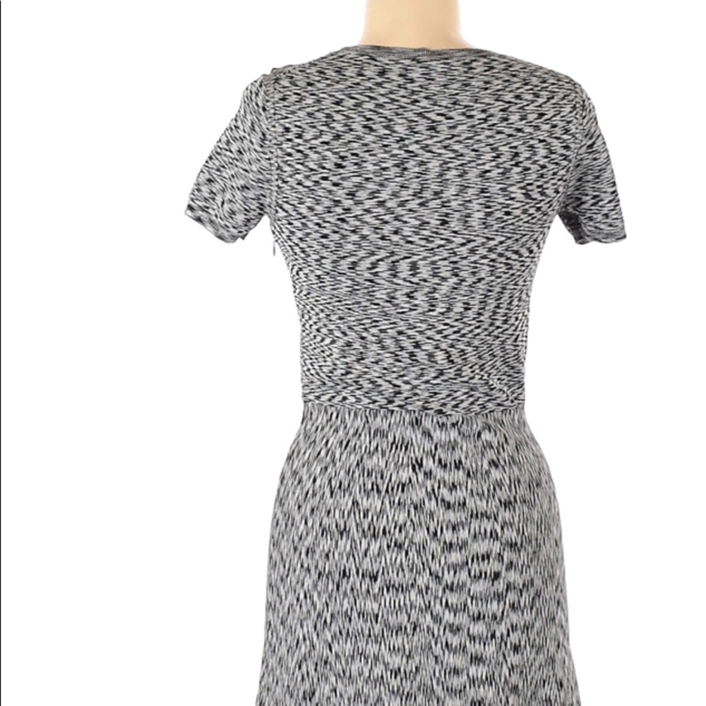 Ann Taylor Space Dyed Gray A Line Work Midi Dress - Picture 11 of 11